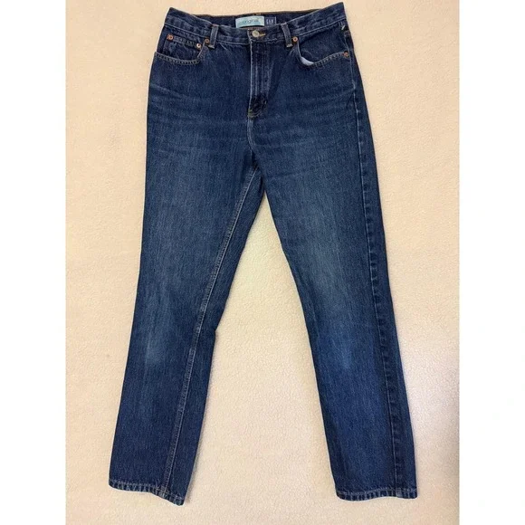 Vintage Gap Original Fit Straight Jeans Womens 10 High Rise 31x30 Made In USA - Picture 1 of 11